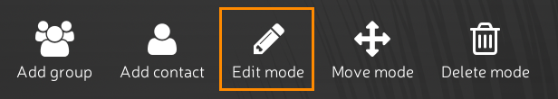 edit mode