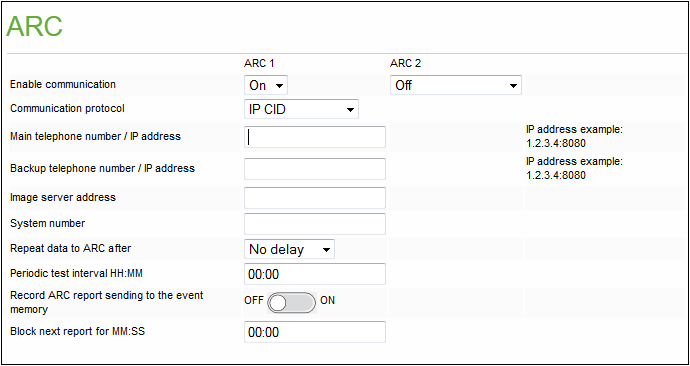 Configure ARC