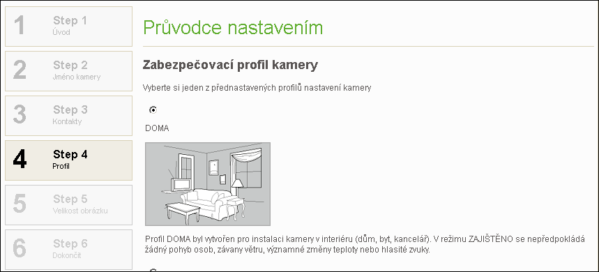 Obrázek 1: Vybrání předdefinovaného profilu v JabloTool webovém portálu www.jablotool.com