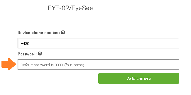 Enter correct password