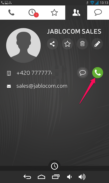 Dial the number